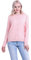 SMILING PINKER Cardigan Donna Manica Lunga Collo Tondo Peso Medio Giacca Morbida Maglione Giacca con Bottone Perla(Rosa,3XL)
