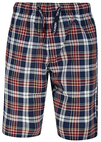Tokyo Laundry Mens Makin Checked Knee Length Pyjama Shorts