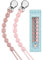 Kowlone Catenella Portaciuccio Silicone Ciuccio Clips Catena Succhietto per Ragazzi Ragazze Regalo Nascita Battesimo Baby Compleanno Natale 2 Pezzi(Rosa)