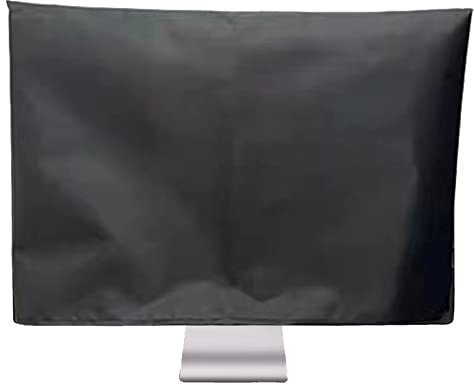 ALHBEJT Cubierta antipolvo para monitor de computadora, antiestática, a prueba de polvo, para panel LCD/LED/HD, funda de computadora compatible con PC, escritorio y TV (27 pulgadas, negro)
