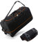 Vomgomfom 32 110L Erweiterbar 140L Reisetasche mit 2-Inline-Rädern, Faltbare Extra Große Sporttasche mit Multi-Griffe, Schwarz-Orange