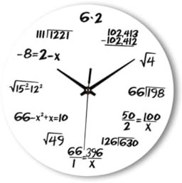 MAGICLULU Digitale Wanduhr Mit Kreativer Mathematikformel Für Zuhause Büro Und Schule