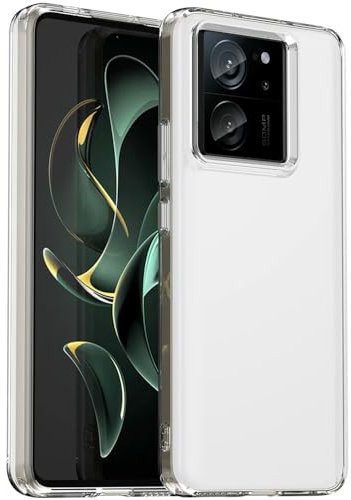 Oprimio Funda transparente para Xiaomi 13T / Xiaomi 13T Pro [funda de silicona] [%100 transparencia] [material alemán] [ultra fina] funda transparente para Xiaomi 13T y 13T Pro