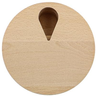 Tiardey Runde 7-Tage-Medizinbox aus Holz, wiederverwendbare Tablettenbox, Pillendose mit Deckel