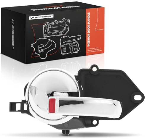 A-Premium Front Left Driver Side Interior Door Handle Compatible with Fiat 500 2012-2019, Chrome