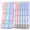 Four Candies Ensemble de porte-mines de 0,7 mm – 6 crayons mignons avec 360 recharges HB et 2B, 3 gommes pastel et 9 recharges de gommes, fournitures scolaires esthétiques pour l'écriture et le dessin