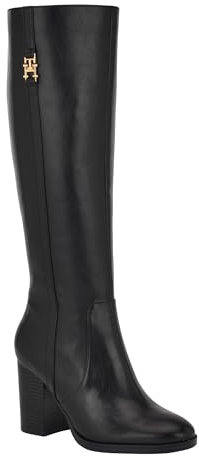 Tommy Hilfiger Ursy - Stivali alti al ginocchio da donna, Nero 001., 37.5 EU