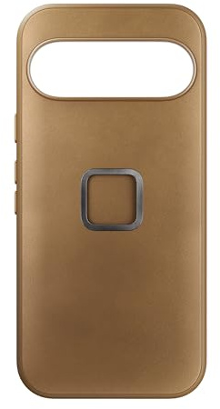 Peak Design Handyhülle für Google Pixel 9, Hellbraun, schlankes Profil, Fallschutz, wetterfeste Stoffschale, SlimLink verbindet sich mit Handyhalterungen & Ausrüstung