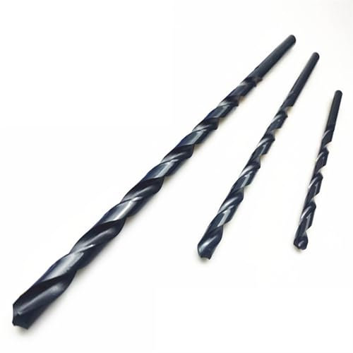 1Pcs Outils 4mm-16mmx400mm HSS M2 Forets hélicoïdaux longs en oxyde noir for le travail des métaux Acier allié et fonte(9mm 1pc)