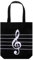 APPCXOKL Öko-freundliche Messenger Bag mit stilvollem Musik-Motiv - Langlebige Notentasche mit metallischen Strohhalmen - Tasche für Musikliebhaber