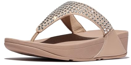 Fitflop Damen Lulu Maxi-crystal Zehensteg-Sandalen, Beige (Classic Beige), 39 EU
