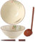 Ramen Schüssel,Ramen Bowl set,Japanische Schüssel Keramik,Ramen Schüssel Set,Ramen Bowl mit Löffel Essstäbchen,Suppenschalen 1200ml,VVintage Ramenschale,Müslischalen,Salatschüssel (Style B)