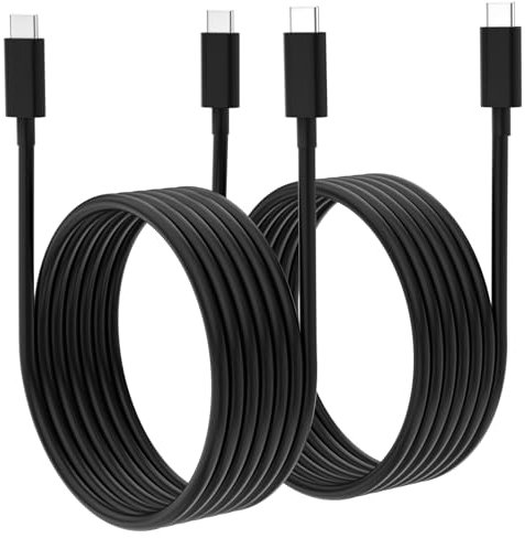65W USB C Charging Cable,1.8M Type C Laptop Power Cable for HP Spectre Envy Chromebook/DELL/Thinkpad Yoga/Asus/Samsung/MacBook Pro Mini Air/Matebook,Laptop Computer Replacement Charger Cord 2Pack