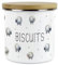 Purely Home Spring Sheep Small Biscuits Storage Canister - Cartoon-Style Countryside Farm Animal Kitchen Décor - Large 1.2L Enamel Food Storage Container