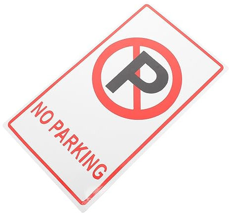 BESTYASH Panneau Métallique Interdiction de Stationner Signalisation Résistante Aux Intempéries de Sécurité Routière