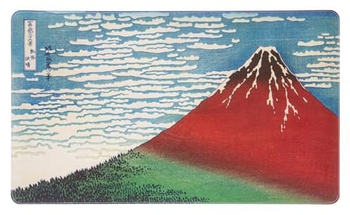 Grupo Erik Hokusai Large Mouse Mat, Faux Leather Desk Mat - Japanese Art | 60 x 35 cm Gaming Mouse Pad, Mousepad, Desk Accessories | Japanese Art Gifts under 20 Pounds