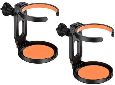 Cyberwork 2 Pièces Porte-gobelet réglable pour Grille d'aération de Voiture, Porte-Bouteille d'eau Pliable pour Voiture, Porte-gobelet adapté aux grilles d'aération, Peut contenir du café, du thé