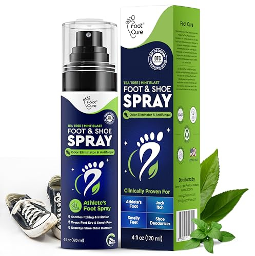 Shoe Deodorizer, Foot Odor Spray, Tea Tree | Mint Odor Eliminator - 120ml