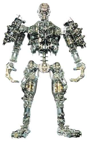 ControlCraze 3D Metall Puzzle für Erwachsene, Futuristisches Mech-Skelett Modellbausatz mit Bewegliche Gelenke, DIY Kreativ und trendig Puzzle Modell für Desktop Ornaments & Geschenke (1250 Teile)