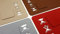 voigt design Platzset Rentiere aus edlem Filz, 4 Tischmatten 45x35cm, 4 Farben, abwaschbar (dunkelgrau)
