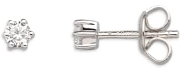 Xenox XS3516 Ohrstecker Silver Circle Krappe Silber Zirkonia Ø 4 mm