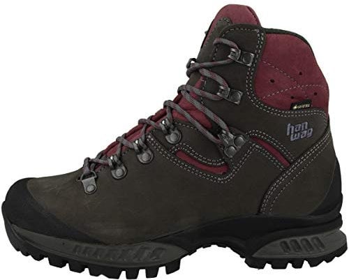 Hanwag Damen Tatra II Lady GTX Wanderstiefel, Grau/Rot, 41.5 EU