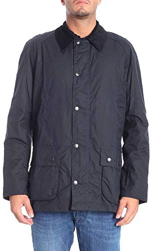 Barbour Uomo Giacca Cerata Ashby, Navy