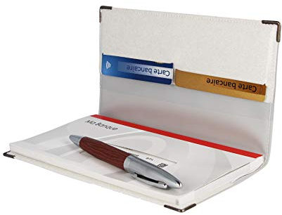 Color Pop Porte chéquier Scintillant Blanc Fabrication Française Portefeuille Carte bancaire