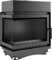 KRATKI Maja Holzkamin mit Warmwasserbereiter Wärmetauscher BImSchV 2-konform, 8 kW, thermische Effizienz, 80% Stahl und Gusseisen, linksseitig, 80 x 67,5 cm