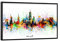 artboxONE Poster mit schwarzem Rahmen 45x30 cm Städte New York Skyline Artistic - Bild New York City Cityscape
