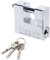 TOOLSTAR Cadenas anticambrioleur de 60 mm en acier inoxydable avec ouverture horizontale antique, cadenas de sécurité pour entrepôts, garages, camions, etc.
