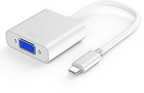 Gaoominy USB Adaptateur C vers Vga, Adaptateur de Type C vers Vga Compatible avec Pro 2016/2017/2018, Air/Pro 2018, Surface Book 2, Chromebook/XP
