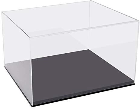 HMF 46806 Vitrine en Acrylique pour Voitures Miniatures, Figurines | 32 x 28 x 20 cm | Transparent