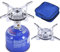 HANGYAN Portable Mini Gas Burner - Titanium Camping Cookware Set for Outdoor Picnic and BBQ - 17x7cm