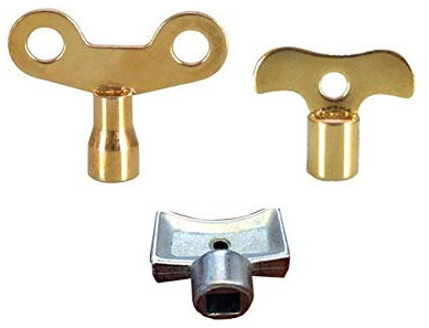 Llave del Radiador Llave del Grifo Kit de Interruptor de la Perilla del Grifo de Agua Llave de La Herramienta de Fontanero Llave de la Válvula de Purga del Radiador Llaves de Utilidad del Medidor