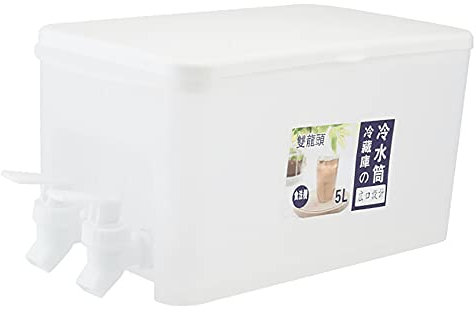 Oikabio Cruche D' 5L avec ThéIèRe Aux Fruits Citron Bouteille D' FraîChe RéFrigéRateur Verres RéCipient Distributeur de