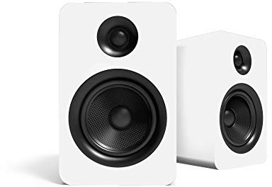 Kanto YU Passive 5.25 Bookshelf Speakers with 1 Silk Dome Tweeter | External Amplifier Required | 100W Power Handling | Matte White | Pair