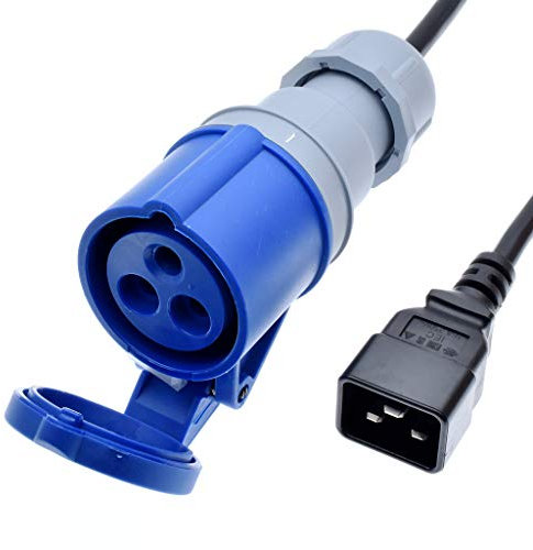 3-poliger Stecker, Baceyong-Netzkabel, Ersatznetzkabel, Universal-Netzkabel, C20 nach IEC309 316C6 16A Buchse