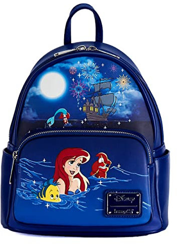 Loungefly Disney The Little Mermaid Ariel Womens Double Strap Shoulder Bag Purse