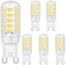 Ugvmn G9 LED Bulb Dimmable 4W Equivalent to 28W 40W Halogen Bulbs, G9 Led Bulb Natural White 4000K, Led G9 Bulbs Light, G9 Socket Led Lamp, No Flicker, 420LM, AC 220-240V,5 Pack
