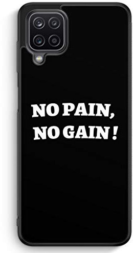 No Pain, No Gain - Silikon Hülle für Samsung Galaxy M53 5G - Motiv Design Spruch Cool Motivation - Cover Handyhülle Schutzhülle Case Schale