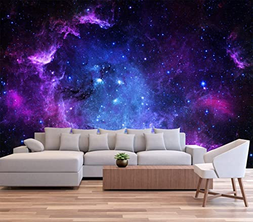 Fototapete 3D Effekt Universum Sternenhimmel Tapeten 3D Effekt Vliestapete Wohnzimmer Schlafzimmer Wandbilder Wanddeko