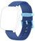HENGTO Weiches Silikon-Smartwatch-Ersatzarmband, 16 mm, für Jungen und Mädchen (Blue)