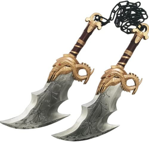 damdos Halloween Prop for God Blades of Athena Kratos Katana Sword Samurai Weapons Birthday Gift (Blades of Athena)