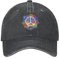 VunKo Baseballkappe für Herren, Hippie-Symbol, Peace, Distressed verstellbar, gewaschen, Denim, Baseballkappe für Herren, Hippie Symbol Peace schwarz, Einheitsgr��e