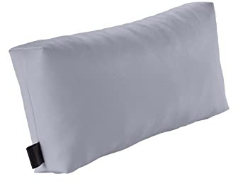 pader medi.tech Massagekopfkissen mit Schaumstoff-Flocken, 45x20x9cm, Therapiekissen, Lagerungskissen für die Physiotherapie mit Kunstlederbezug | abwaschbar, bequem | 27 Chrom