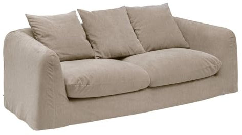 Atmosphera - Sofa Emilie 3-Sitzer - grau - Beige