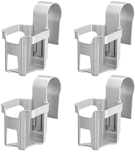4 Piezas Soportes para Bebidas de Piscina, Portavasos de Piscina, Piscina Desmontable Portavasos, para Colocar Bebidas y Objetos Pequeños en el Borde de la Piscina (Caqui)