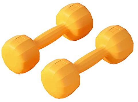 Hanteln Handgewicht Hantel Set von 2 for Home Fitnessstudio Ausrüstung Workouts Krafttraining frei Gewichte for Frauen, Männer, Senioren und Jugendliche Kurzhanteln ( Color : Yellow , Size : 1kg )