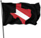 Fahnenkette Flaggen Dive Flag Texas Karte, Garten Banner Personalisierte Fahnen Witterungsbeständiges Haus Hof Flagge Für Dekoration Feiern Aktivitäten 90X150cm